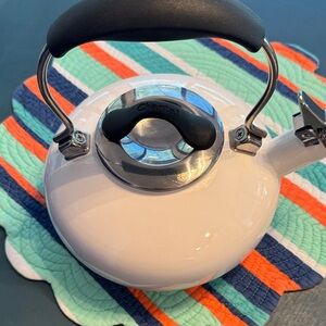 Chantal White Stainless Steel Tea Kettle